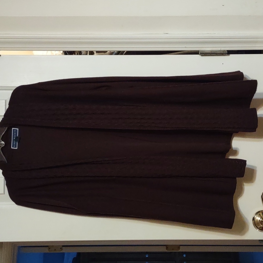 Karen Scott Women's Open-Front Cardigan